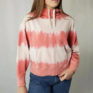 Gap Striped Bleach Tie Dye Hoody Sweatshirt - XS